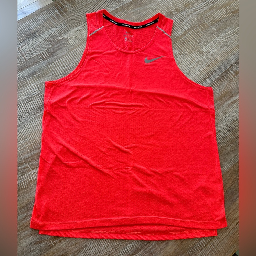 Nike Miler Men's Red/Orange Tank